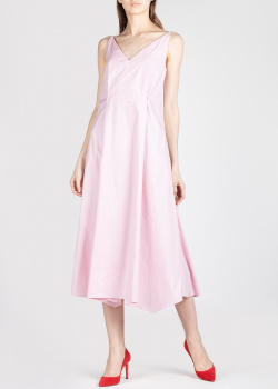 Розовое платье Jil Sander со складками, фото
