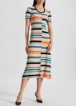 Трикотажна сукня Kenzo в кольорову смужку, фото