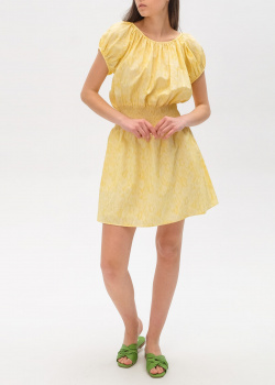 Жовта сукня Kenzo з еластичним поясом, фото