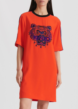 Платье-футболка Kenzo оранжевого цвета, фото