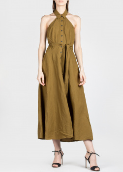 Сукня з коміром Mara Hoffman оливкового кольору, фото