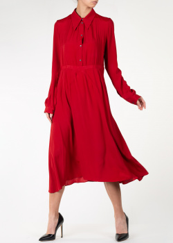 Платье-рубашка N21 красного цвета, фото