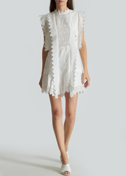Белое платье Isabel Marant с вышивкой ришелье, фото