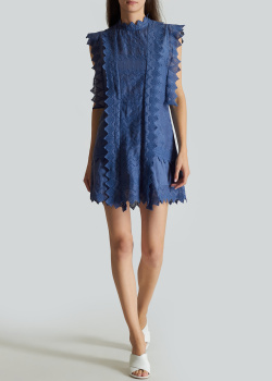 Синее платье Isabel Marant с рюшами, фото