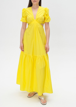 Жовта сукня Twin-Set з вирізами на талії, фото