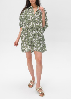 Платье оверсайз Twin-Set с растительным принтом, фото