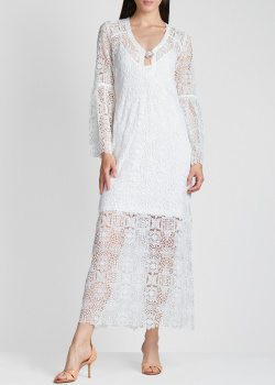 Кружевное платье Valerie Khalfon белого цвета, фото