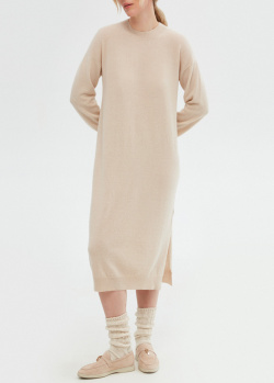 Платье с боковыми разрезами GD Cashmere из смеси кашемира и шерсти, фото