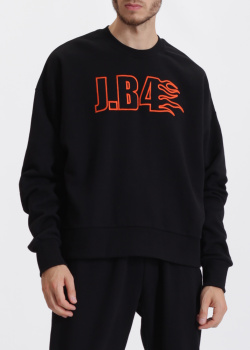 Чорний світшот J.B4 Just Before з логотипом, фото