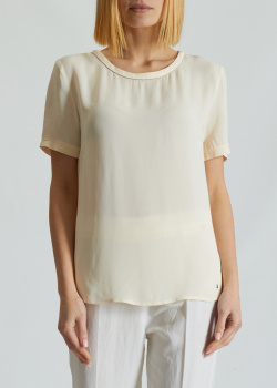 Однотонна футболка Kocca білого кольору, фото