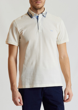 Сорочка-поло з короткими рукавами Harmont&Blaine Vietri білого кольору, фото