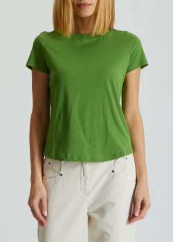 Зелена футболка Luisa Cerano з бавовни, фото