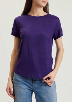 Фиолетовая футболка Dorothee Schumacher из конопляного волокна, фото