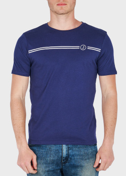 Синяя футболка Jeckerson Line с принтом-логотипом, фото