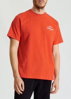 Красная футболка Trussardi с логотипом, фото