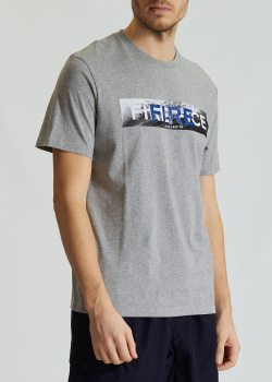 Сіра футболка з принтом Bogner Fire+Ice Vito, фото