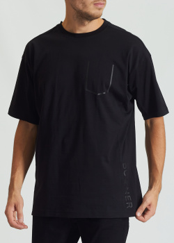 Черная футболка Bogner с логотипом в тон, фото