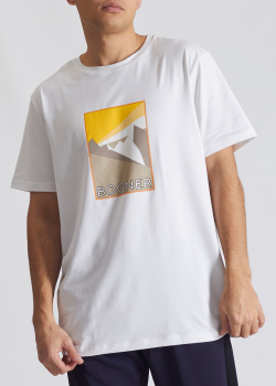 Белая футболка Bogner Roc с рисунком, фото