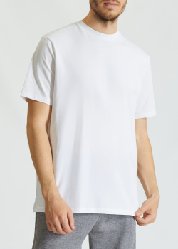 Белая футболка Karl Lagerfeld с надписью бренда, фото