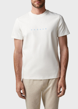 Белая футболка Bogner Ryan с фирменным принтом, фото