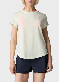 Бавовняна футболка Bogner Fire+Ice Debra м'ятного кольору, фото
