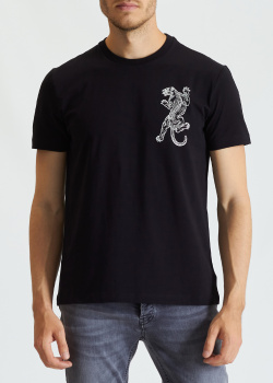 Черная футболка Bikkembergs с принтом на спине, фото