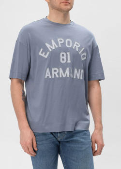 Мужская футболка Emporio Armani белого цвета, фото