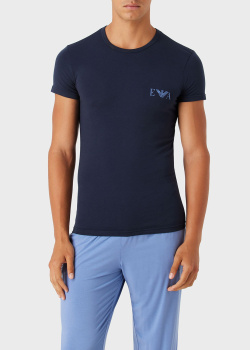 Набор из 2-х футболок Emporio Armani синего цвета, фото