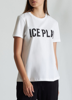 Біла футболка Iceberg Ice Play з логотипом, фото