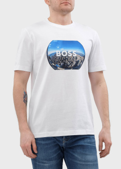 Мужская футболка Hugo Boss с изображением, фото