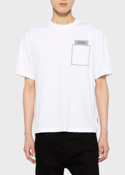 Біла футболка Michael Kors з принтом на спині, фото