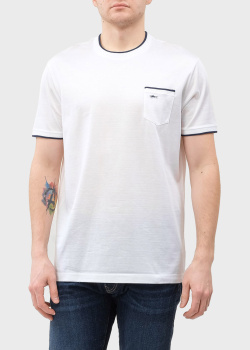 Белая футболка Paul&Shark с накладным карманом, фото