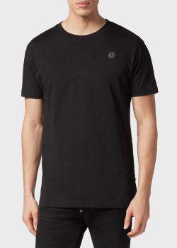 Черная футболка Philipp Plein с принтом на спине, фото