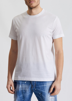 Однотонна футболка Tombolini білого кольору, фото
