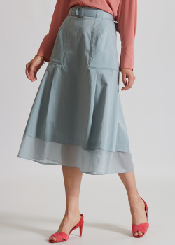 Голубая юбка-миди Riani со складками, фото