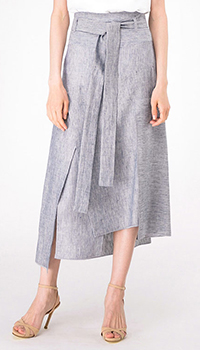Ассиметричная юбка-миди Shako с высокой талией, фото