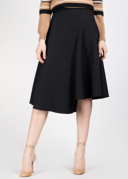 Расклешенная юбка Rochas черного цвета, фото