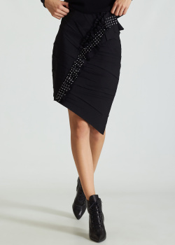Шерстяная юбка Saint Laurent асимметричного кроя, фото