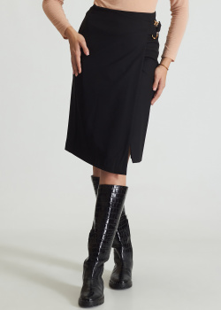 Асимметричная юбка Pinko с брендовым декором, фото