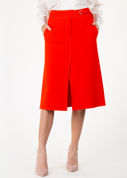 Красная юбка Emilio Pucci с разрезами, фото