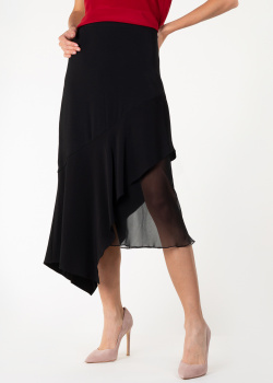 Асимметричная юбка Cushnie et Ochs черного цвета, фото