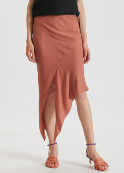 Асимметричная юбка-миди Marchi с разрезом, фото