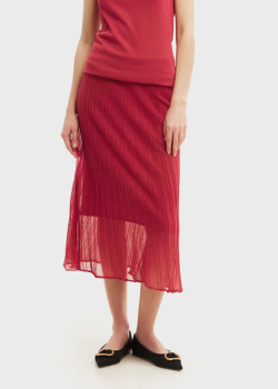 Трикотажная юбка GD Cashmere бордового цвета, фото