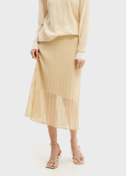 Трикотажная юбка GD Cashmere с рельефными полосками, фото