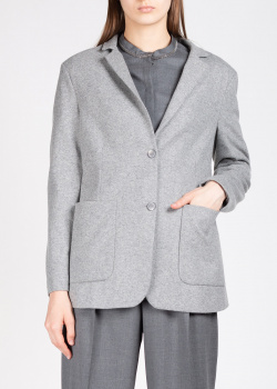 Серый пиджак Fabiana Filippi с накладными карманами, фото