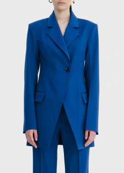 Шерстяной пиджак Shako синего цвета, фото