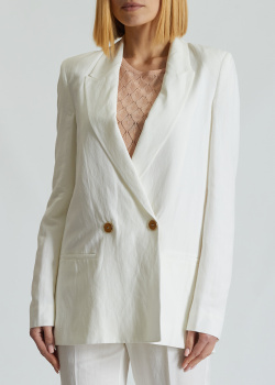 Білий піджак Kocca із змішаного льону, фото