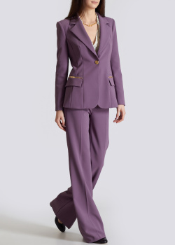 Брючний костюм Elisabetta Franchi фіолетового кольору, фото