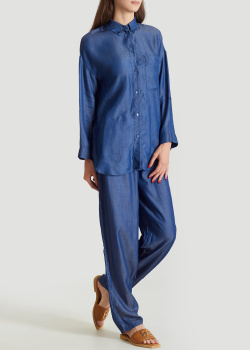 Рубашка с брюками Emporio Armani синего цвета, фото