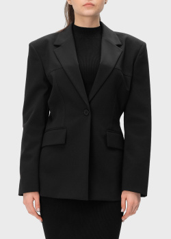 Приталенный пиджак Hugo Boss Hugo черного цвета, фото